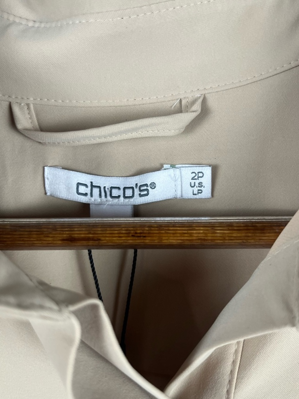 New Chicos Petite Twill Belted Midi Shirtdress MISSING BELT SIZE 12 petite - Picture 5 of 12